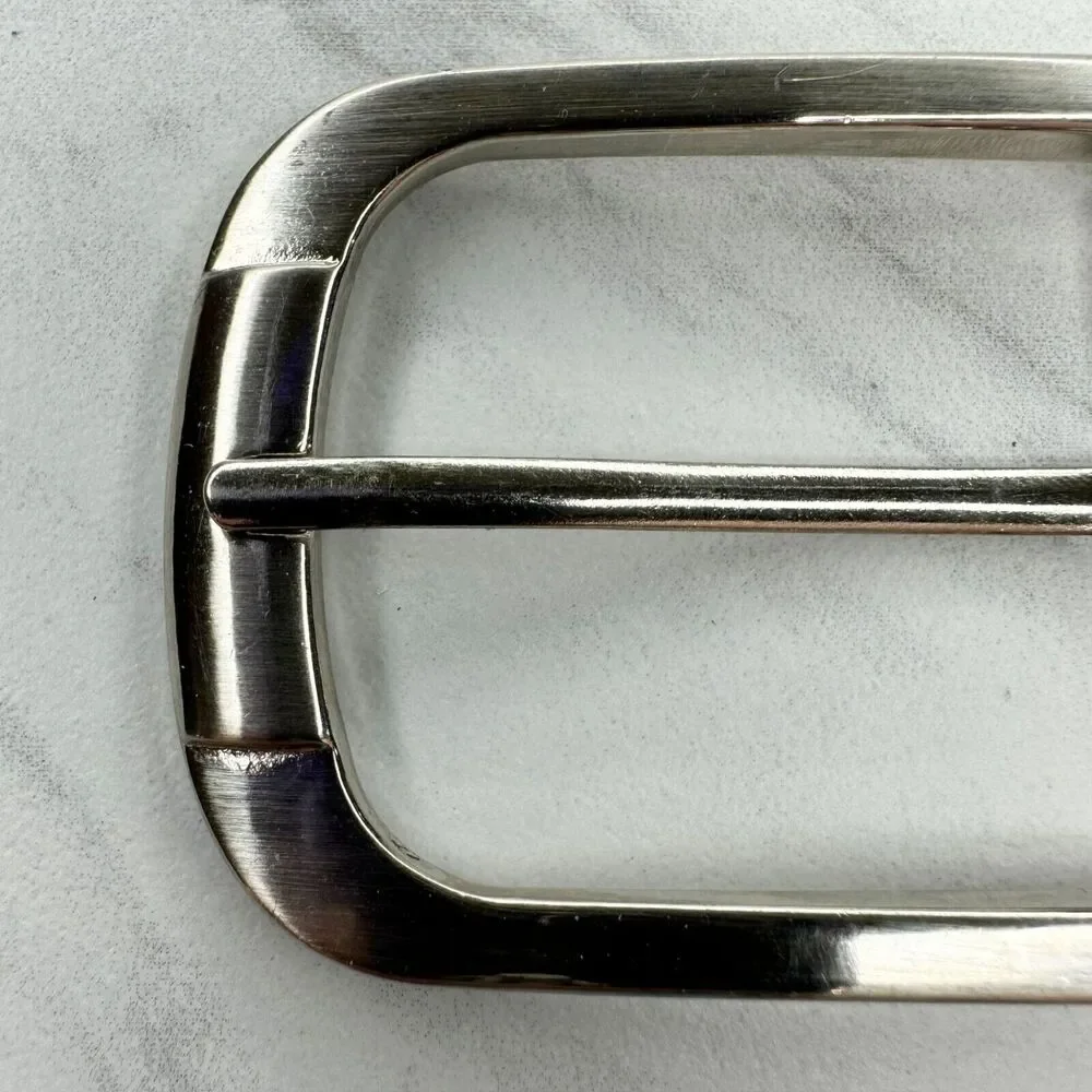 Silver Tone Simple Basic Belt Buckle